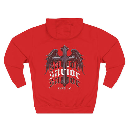 Luke 1:47 Savior Three-Panel Fleece Hoodie