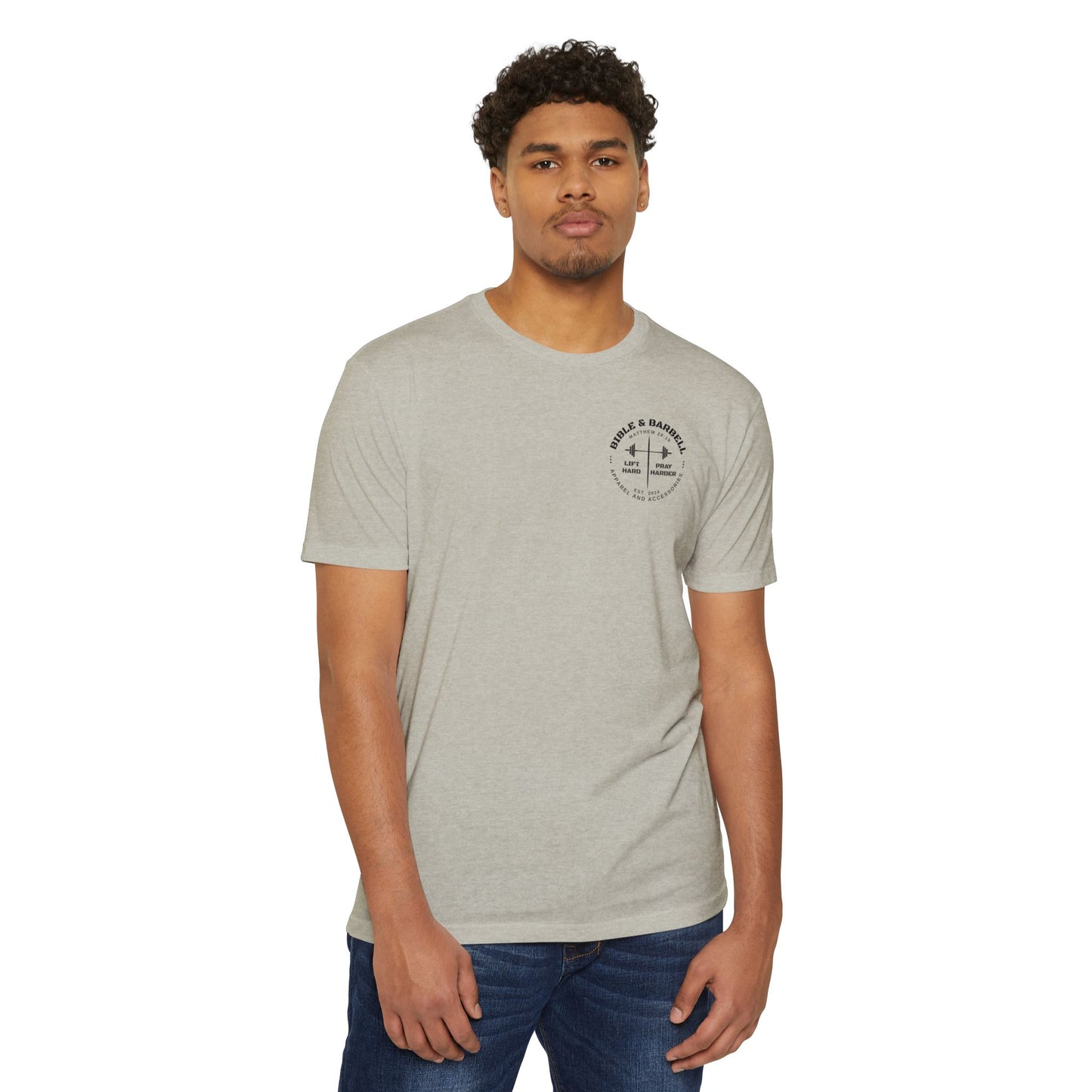 Lift Hard Pray Harder Unisex T-Shirt, Motivational Gym Tee