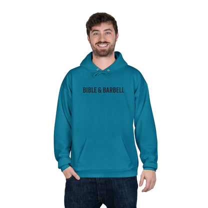 Lift Hard Pray Harder Hoodie — Bible & Barbell Faith Workout Pullover