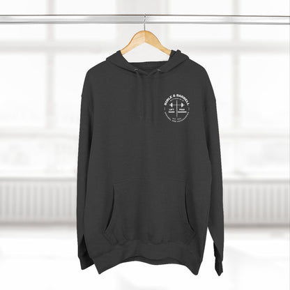 Bible & Barbell Logo Fleece Hoodie | Fitness Gift | Gym Apparel | Christian Hoodie | Workout Wear