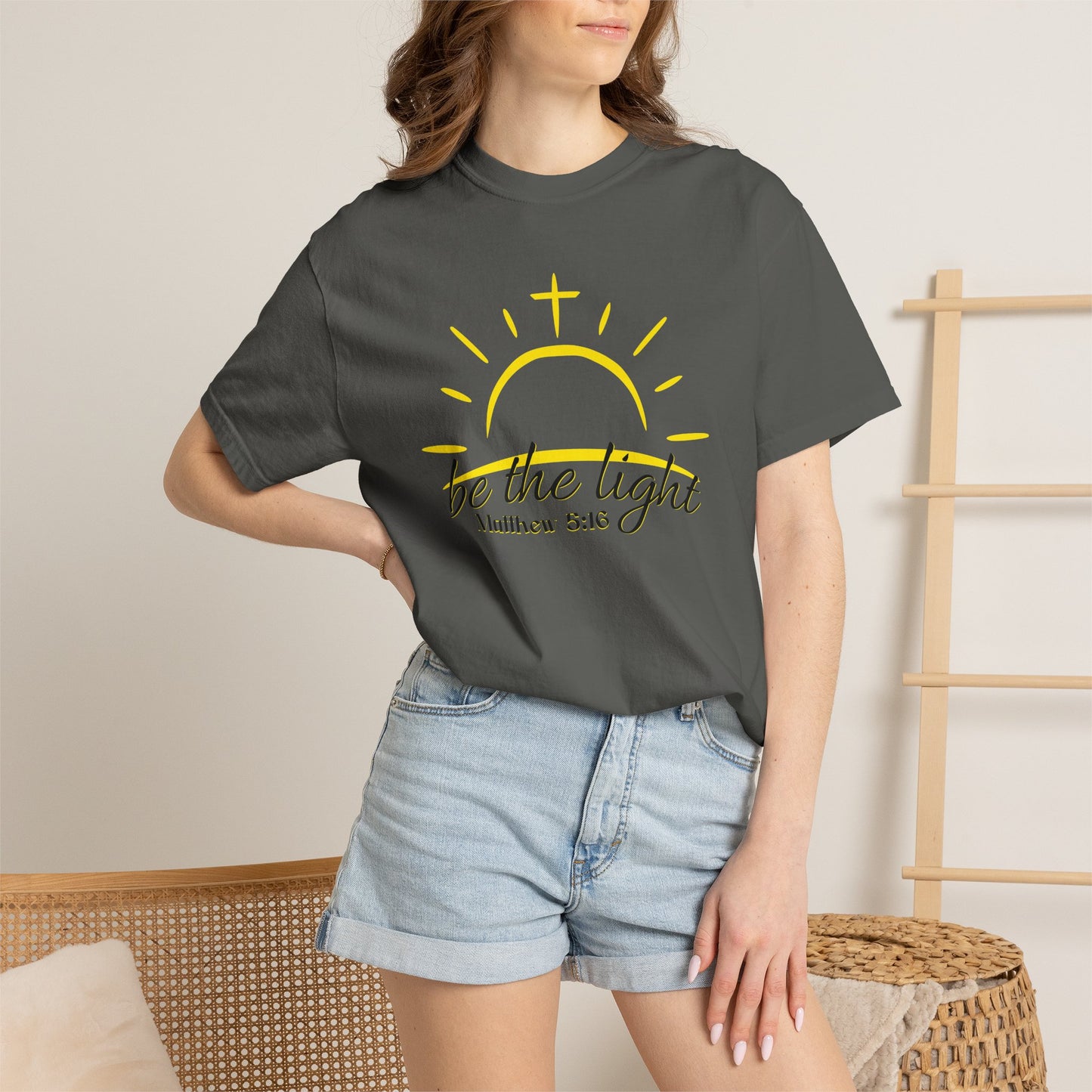 Be the Light T-Shirt — Matthew 5:16 Christian Faith Tee