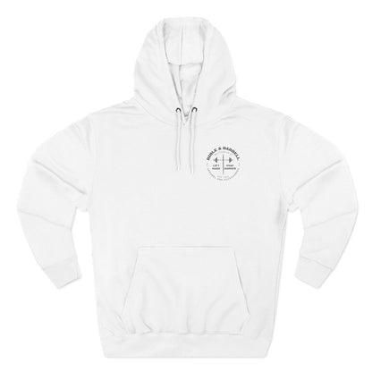 Bible & Barbell Logo Fleece Hoodie | Fitness Gift | Gym Apparel | Christian Hoodie | Workout Wear