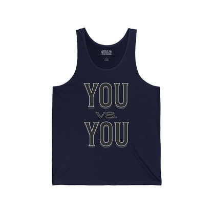 You vs. You Tank Top — Motivational Gym Tank for Self-Improvement