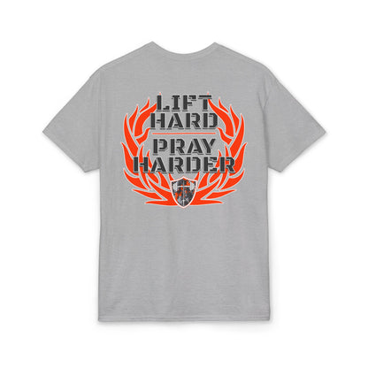 Lift Hard - Pray Harder T-Shirt — Fitness & Faith Motivational Tee