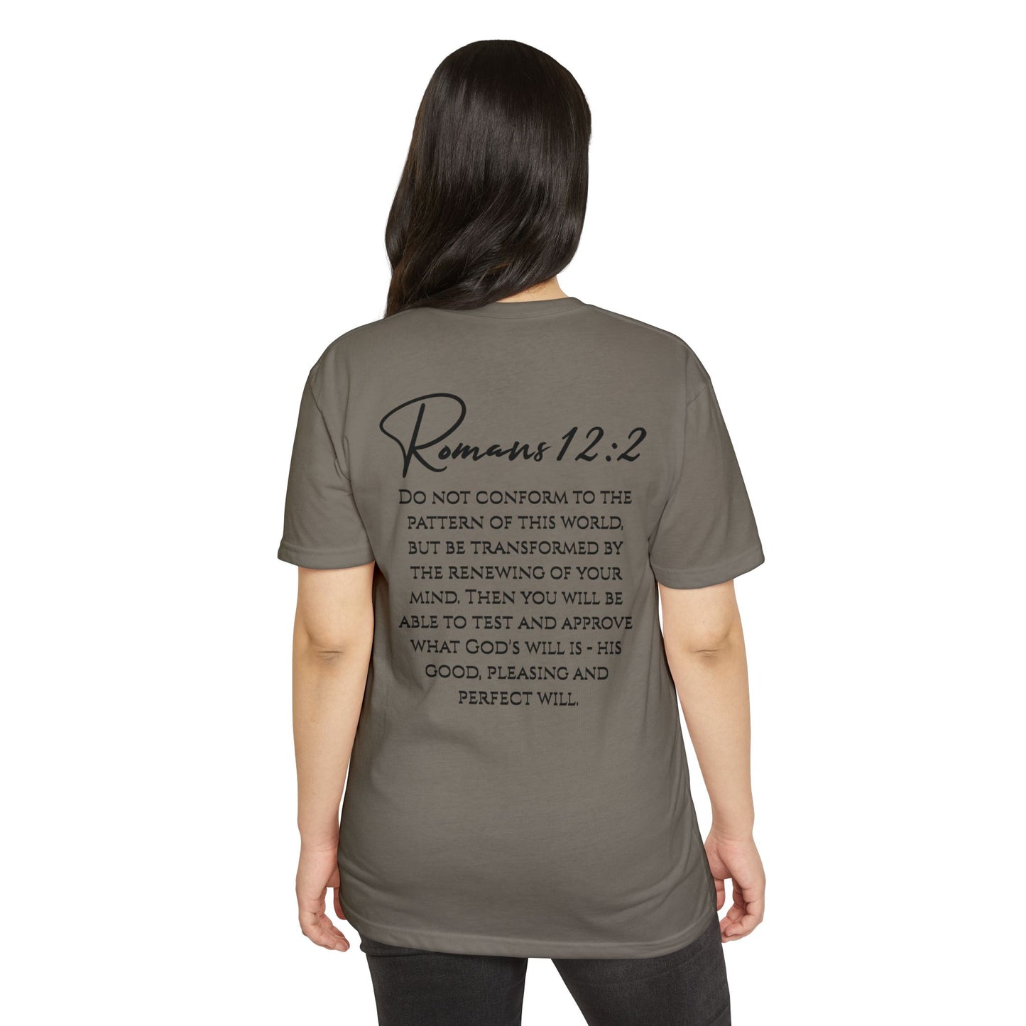 Inspirational Romans 12:2 Unisex T-Shirt, Faith-Based Apparel, Scripture Shirt
