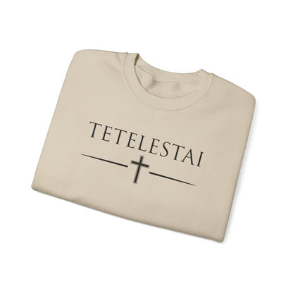 TETELESTAI - "It Is Finished" - Cross Crewneck Sweatshirt