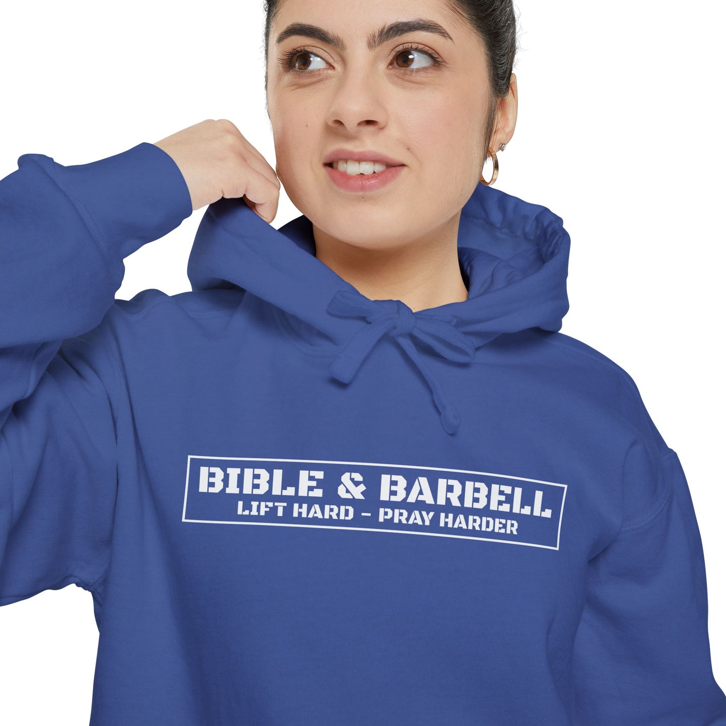 Bible & Barbell Logo Unisex Hoodie, Fitness Apparel for Gym Lovers