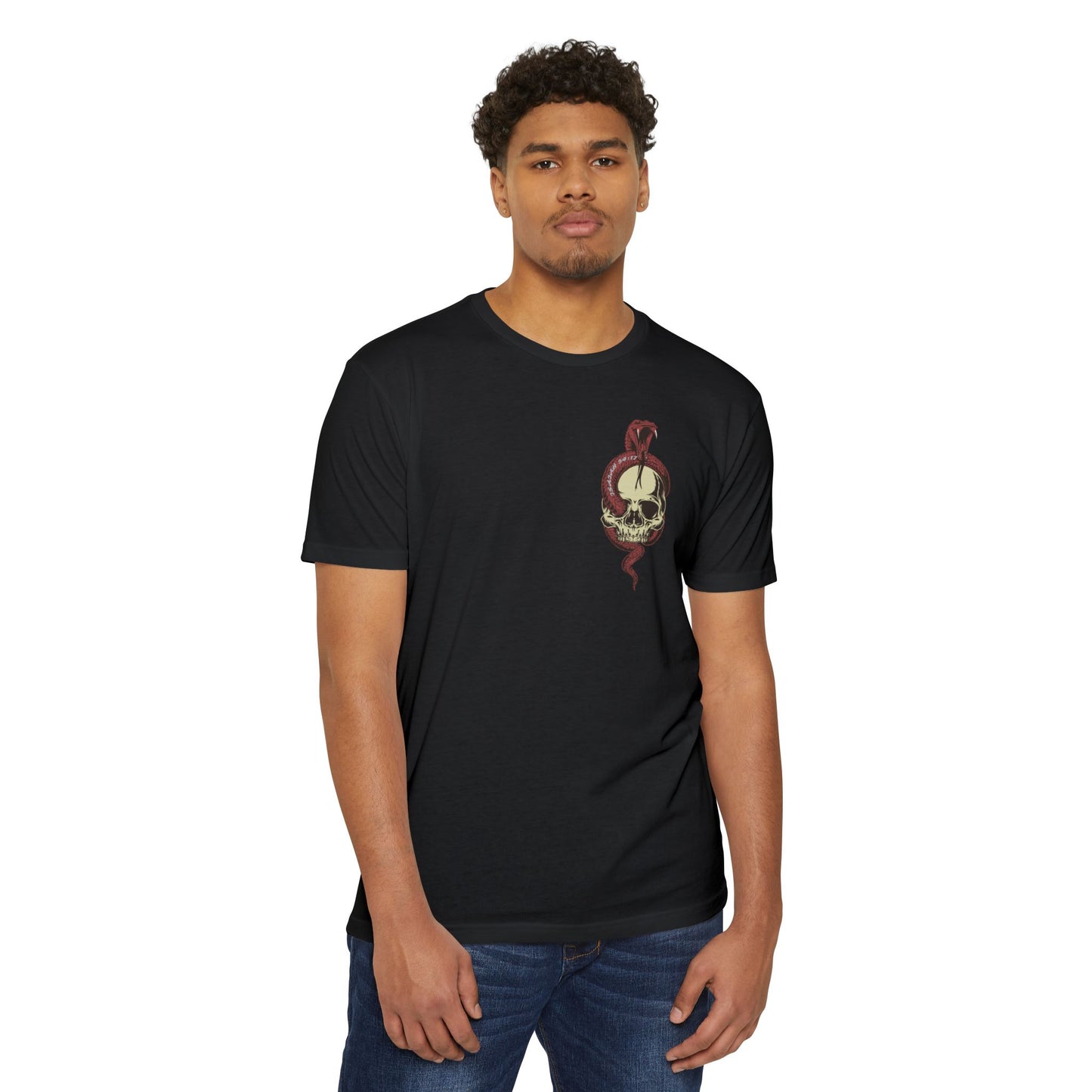 ISAIAH 54:17 Skull & Snake Graphic T‑Shirt