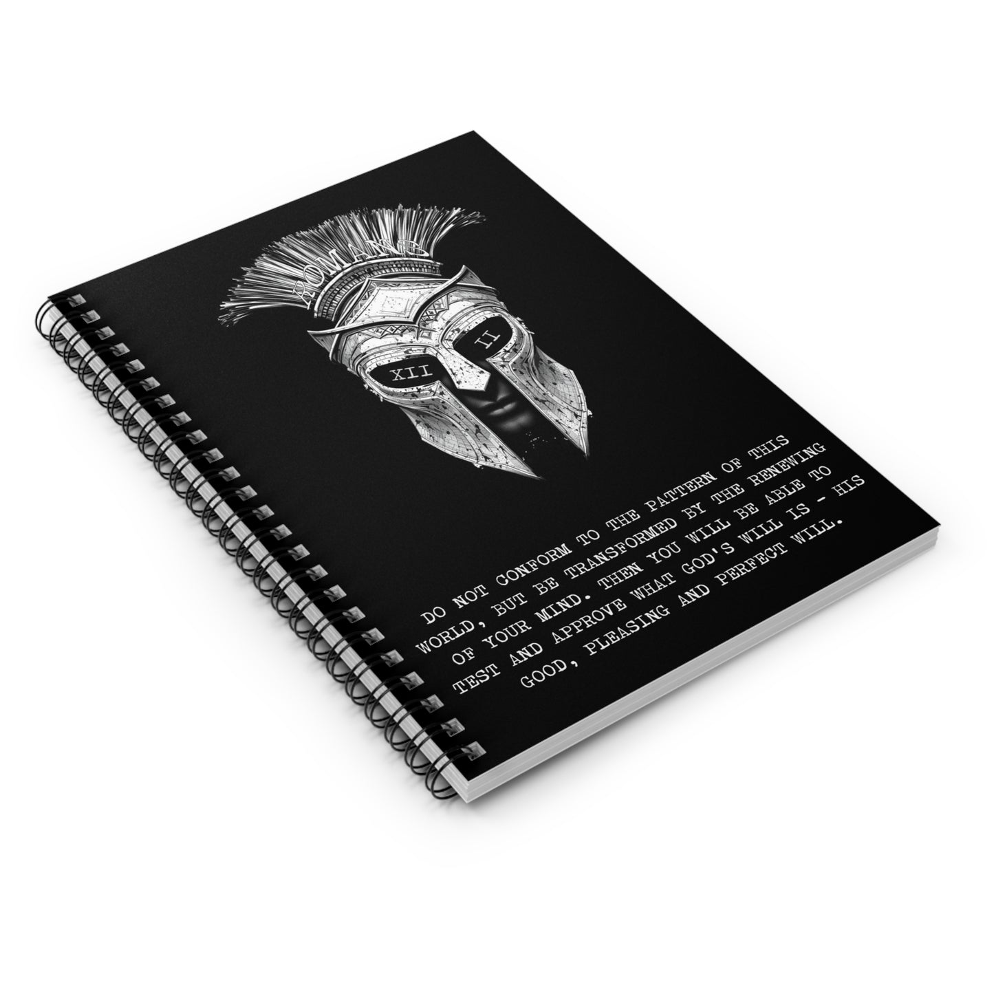 Romans 12:2 Inspirational Spiral Journal