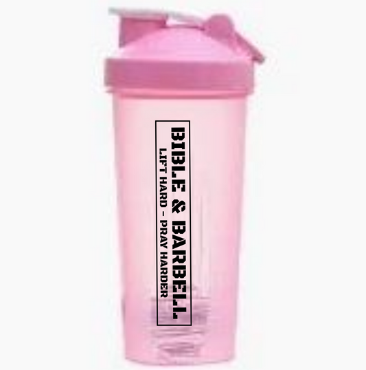 Bible & Barbell “Lift Hard, Pray Harder - Protein Shaker