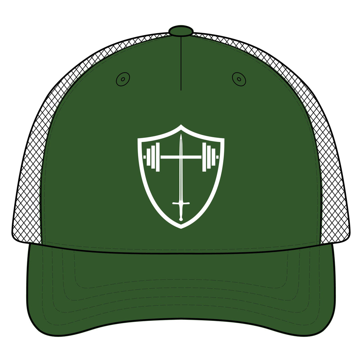 Bible & Barbell Logo - Five-Panel Trucker
