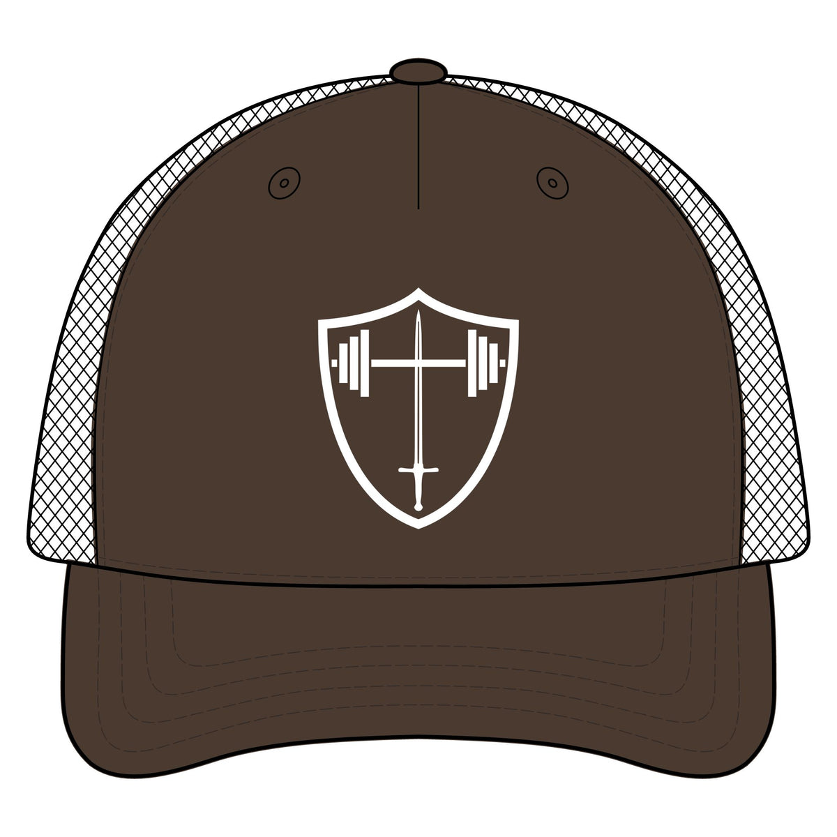 Bible & Barbell Logo - Five-Panel Trucker