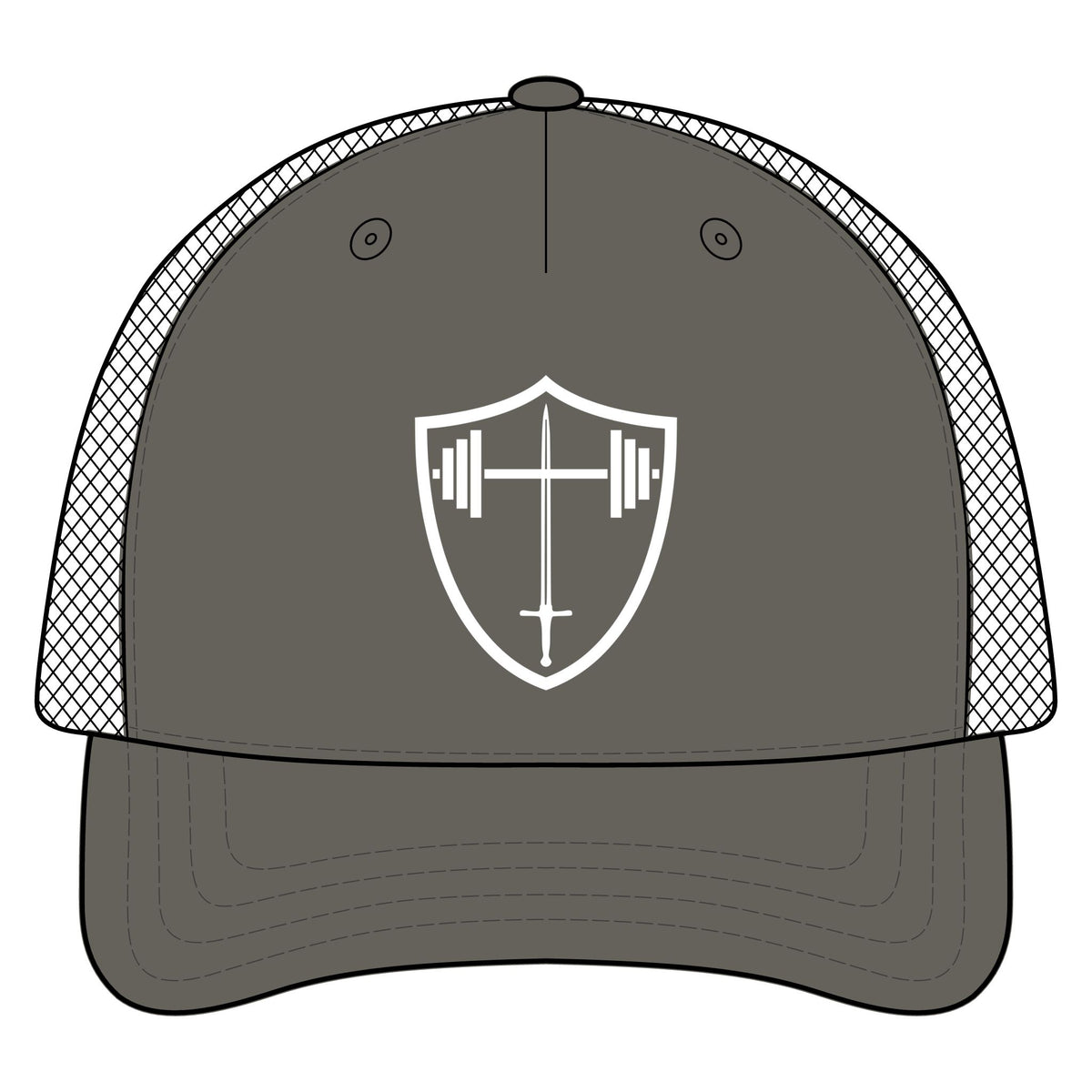 Bible & Barbell Logo - Five-Panel Trucker