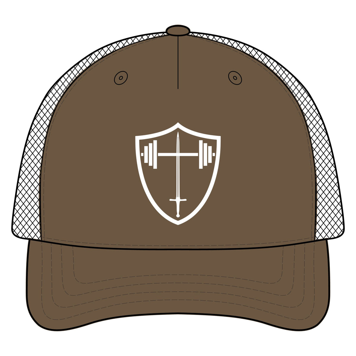 Bible & Barbell Logo - Five-Panel Trucker
