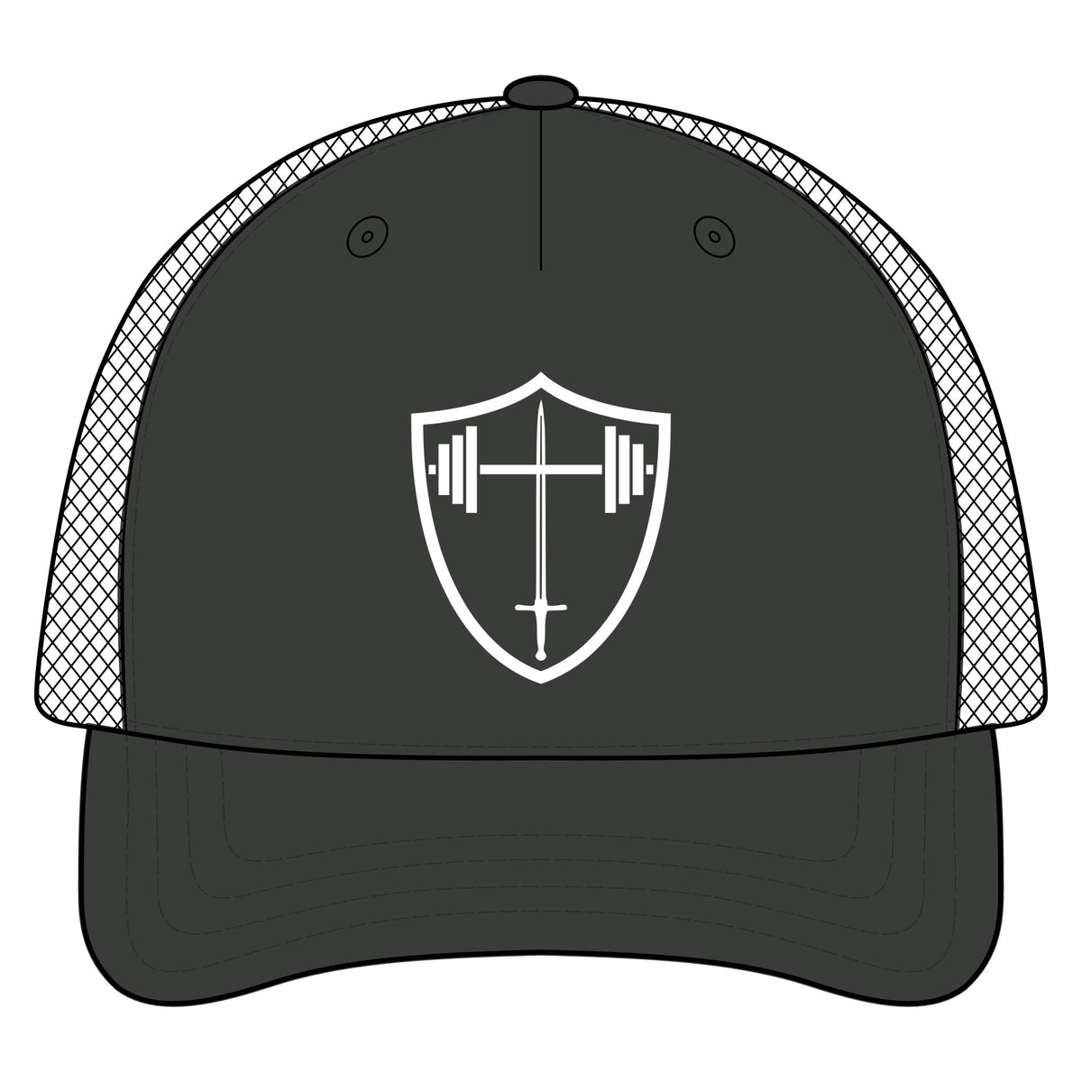 Bible & Barbell Logo - Five-Panel Trucker