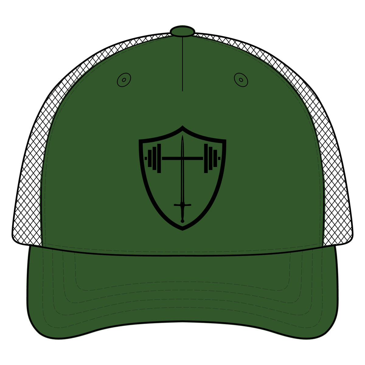 Bible & Barbell Logo - Five-Panel Trucker