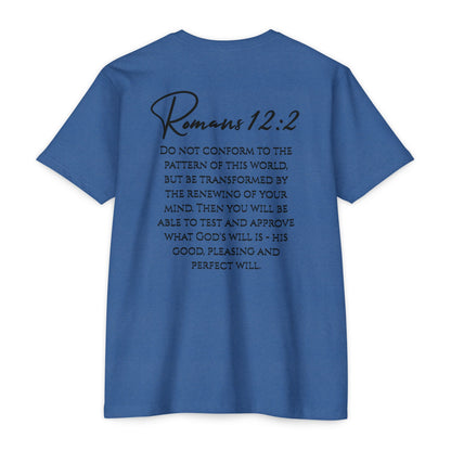 Inspirational Romans 12:2 Unisex T-Shirt, Faith-Based Apparel, Scripture Shirt