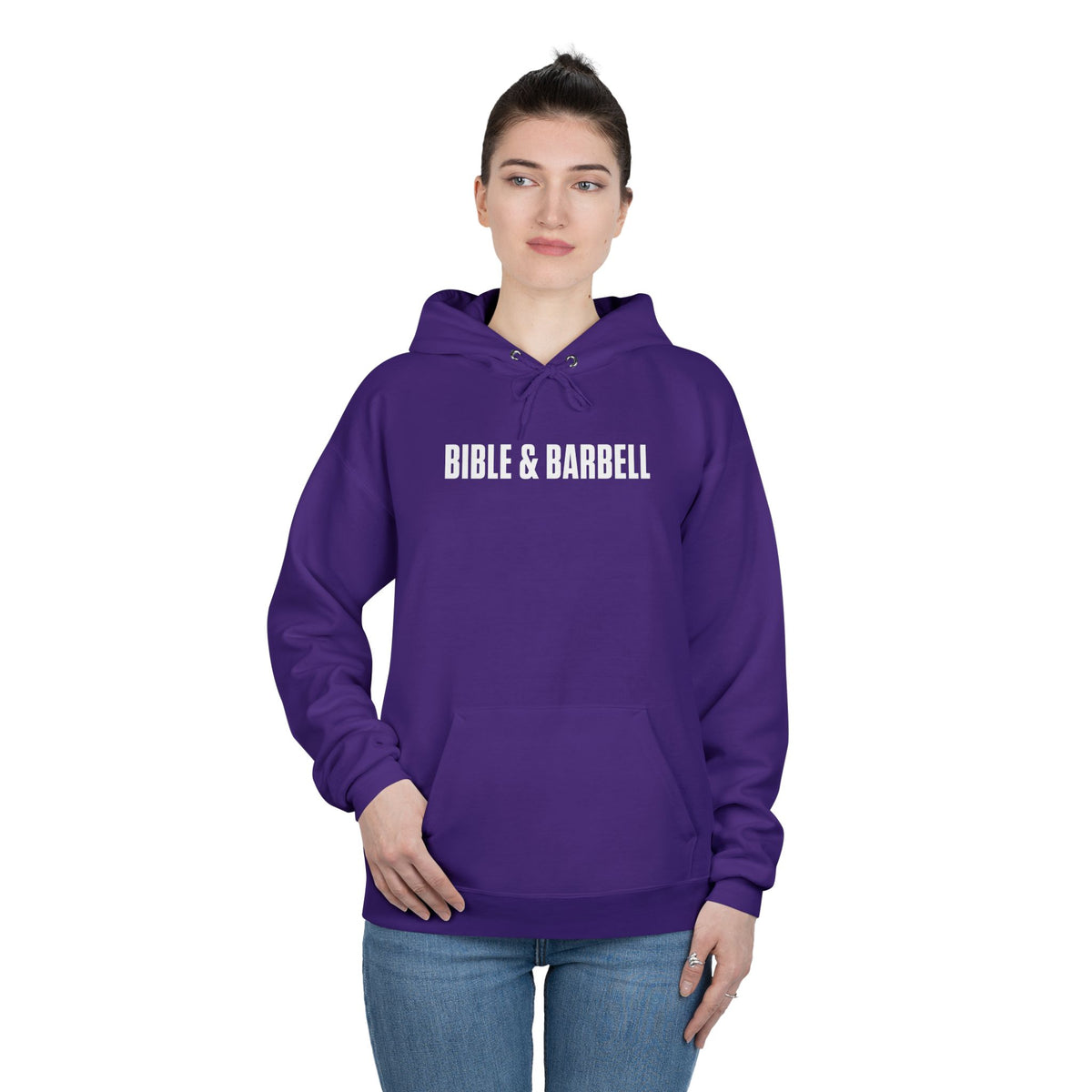 Lift Hard Pray Harder Hoodie — Bible & Barbell Faith Workout Pullover