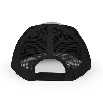 Bible & Barbell Shield & Cross Logo Trucker Cap — Christian Faith Snapback Hat