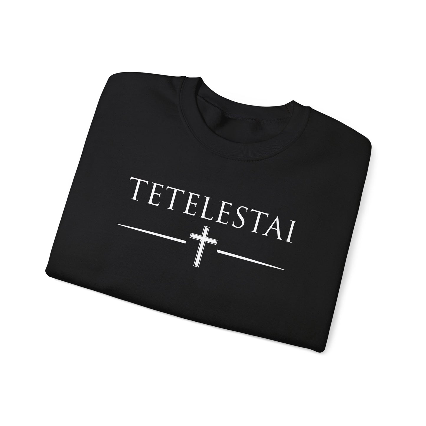 TETELESTAI - "It Is Finished" - Cross Crewneck Sweatshirt