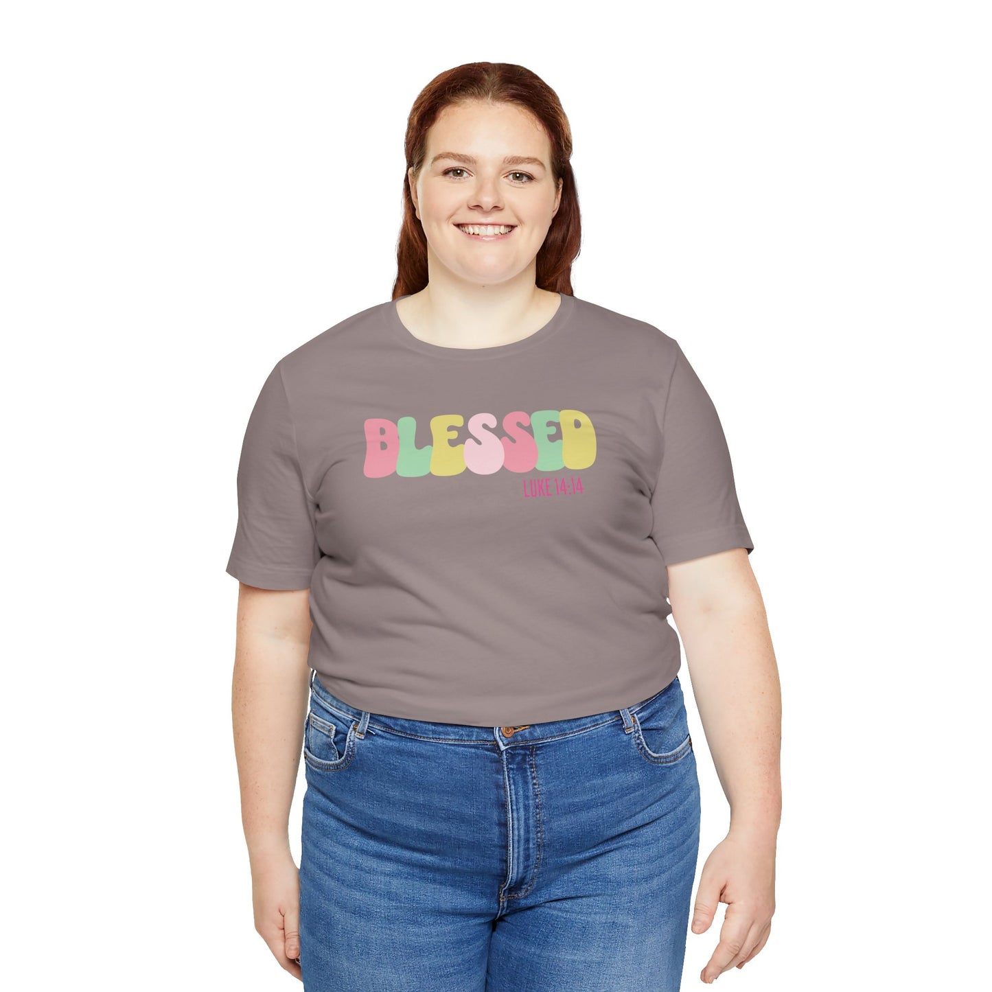 Blessed - Luke 14:14 Unisex Jersey Tee