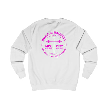Bible & Barbell Crewneck Sweatshirt - Faith & Fitness Sweatshirt, Unisex Gym Apparel, Christian Workout Gear, Motivational Fitness Clothing, Spiritual