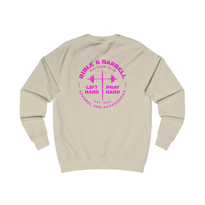 Bible & Barbell Crewneck Sweatshirt - Faith & Fitness Sweatshirt, Unisex Gym Apparel, Christian Workout Gear, Motivational Fitness Clothing, Spiritual