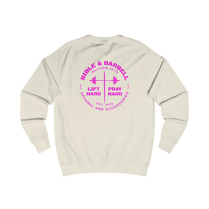 Bible & Barbell Crewneck Sweatshirt - Faith & Fitness Sweatshirt, Unisex Gym Apparel, Christian Workout Gear, Motivational Fitness Clothing, Spiritual