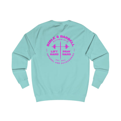 Bible & Barbell Crewneck Sweatshirt - Faith & Fitness Sweatshirt, Unisex Gym Apparel, Christian Workout Gear, Motivational Fitness Clothing, Spiritual