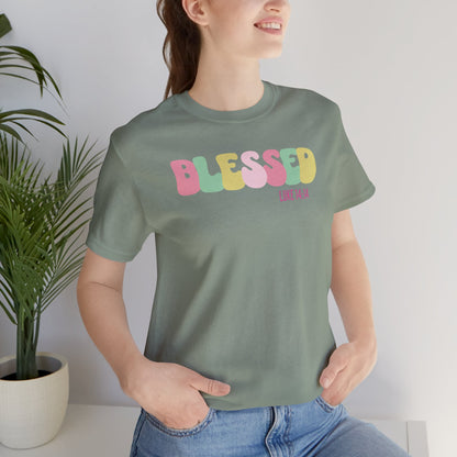 Blessed - Luke 14:14 Unisex Jersey Tee