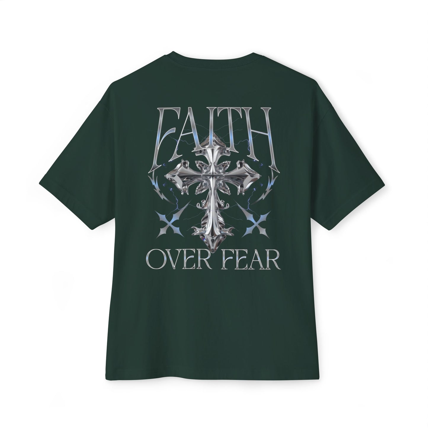 Faith Over Fear Tee — Christian Cross Graphic Shirt