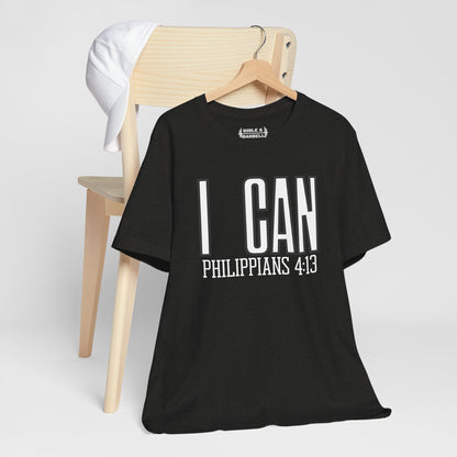 I Can - Philippians 4:13 Unisex Short Sleeve Tee