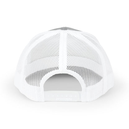 Bible & Barbell Shield & Cross Logo Trucker Cap — Christian Faith Snapback Hat