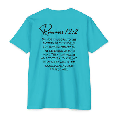Inspirational Romans 12:2 Unisex T-Shirt, Faith-Based Apparel, Scripture Shirt