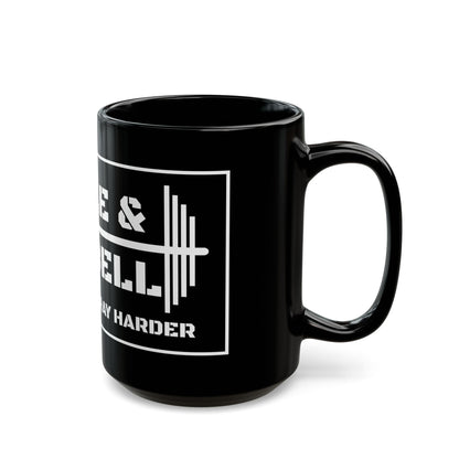 Bible & Barbell Black and White Coffee Mug
