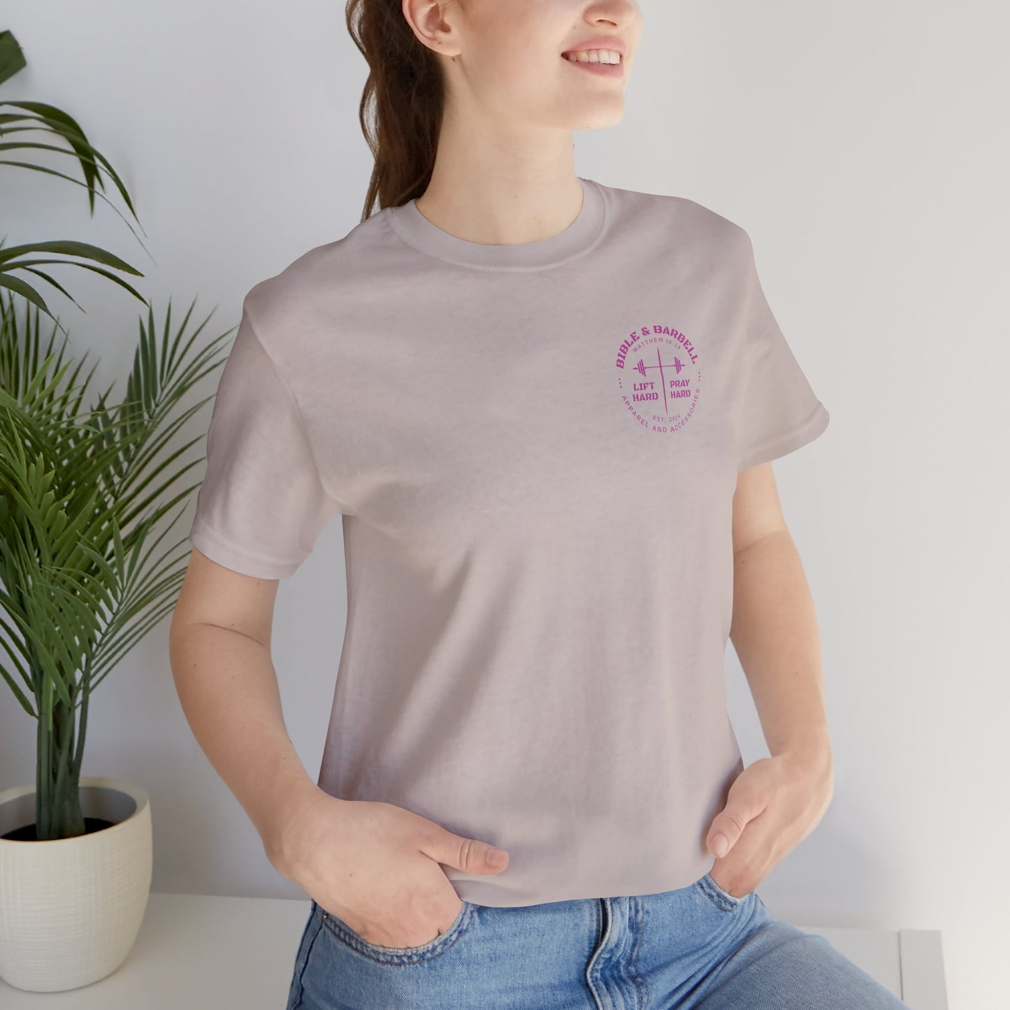 Women's Pink Circle Logo T-Shirt