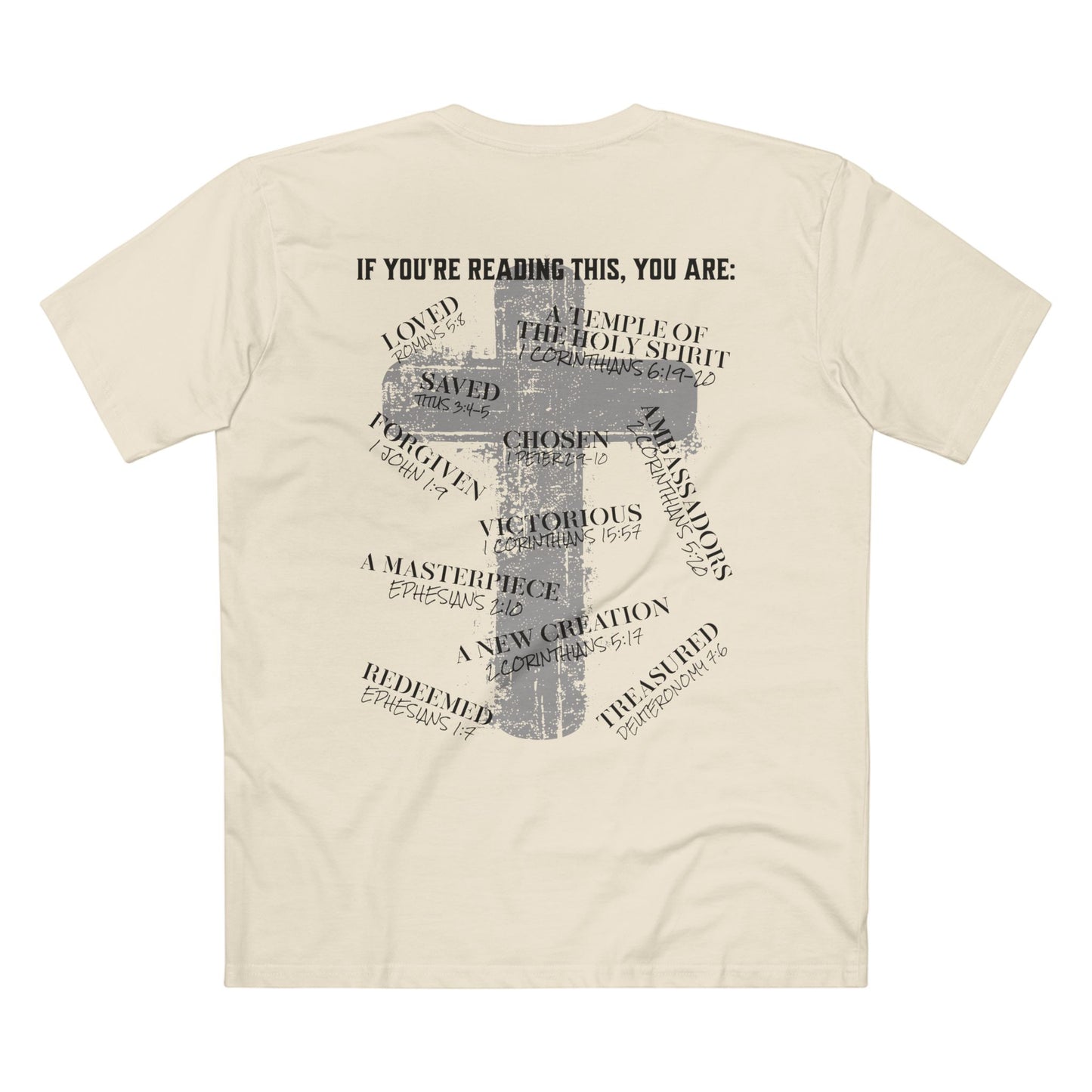 Affirmations Christian Cross Tee — Inspirational Scripture Design