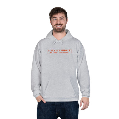 Train the Body Forge the Soul Hoodie — Bible & Barbell Fitness Pullover