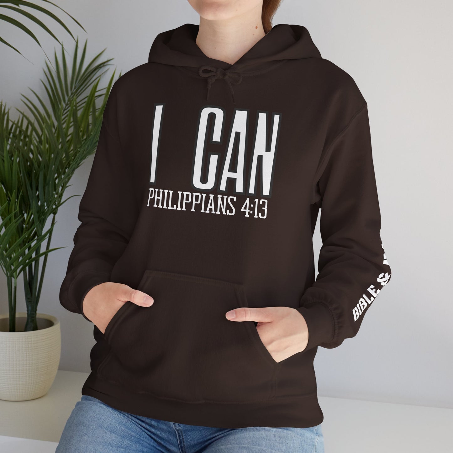 "I Can - Philippians 4:13" Hooded Sweatshirt