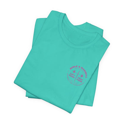 Women's Pink Circle Logo T-Shirt