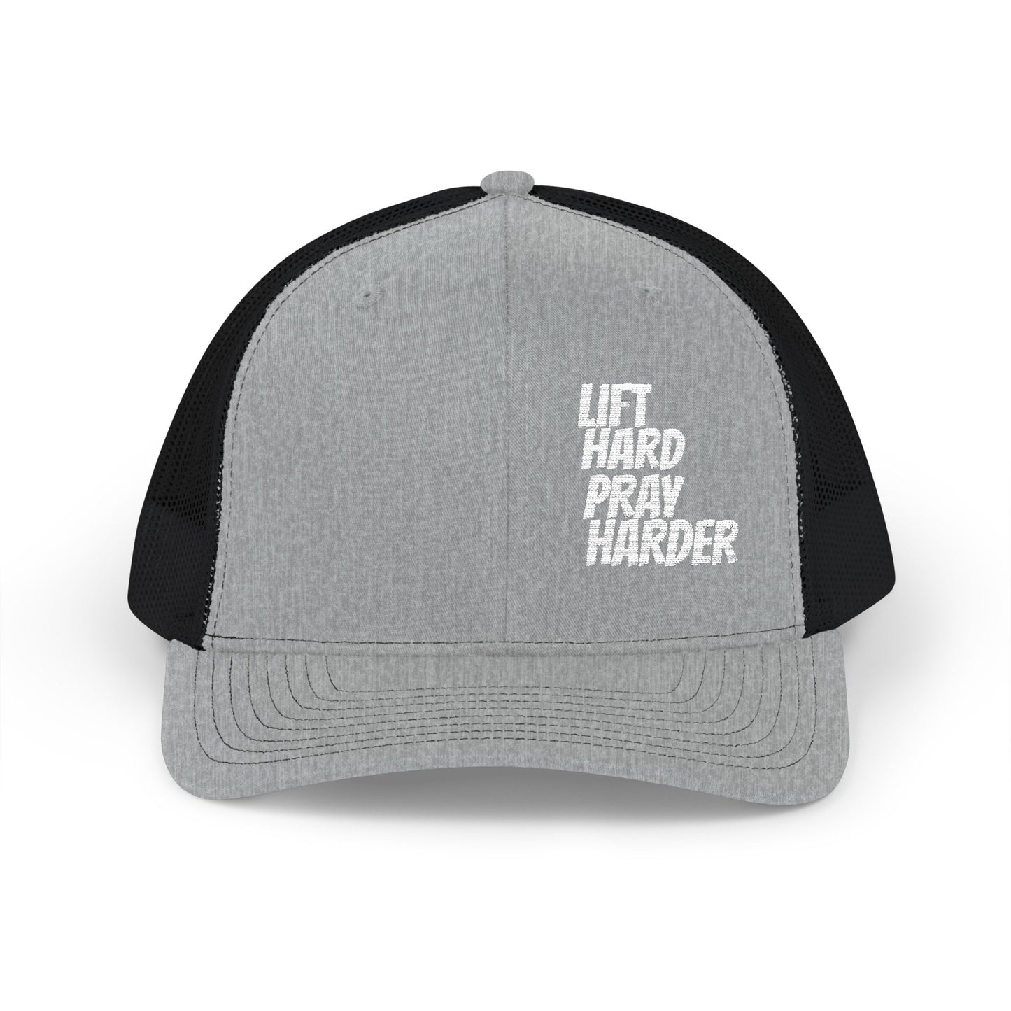 LIFT HARD PRAY HARDER Snapback Trucker Cap