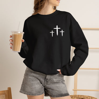 Faith Over Fear Crewneck Sweatshirt — Faith Christian Cross Pullover