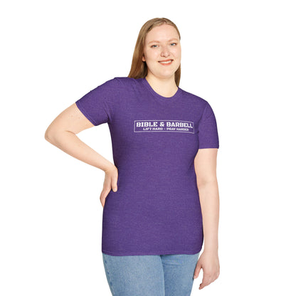 Bible & Barbell Logo Unisex Softstyle T-Shirt