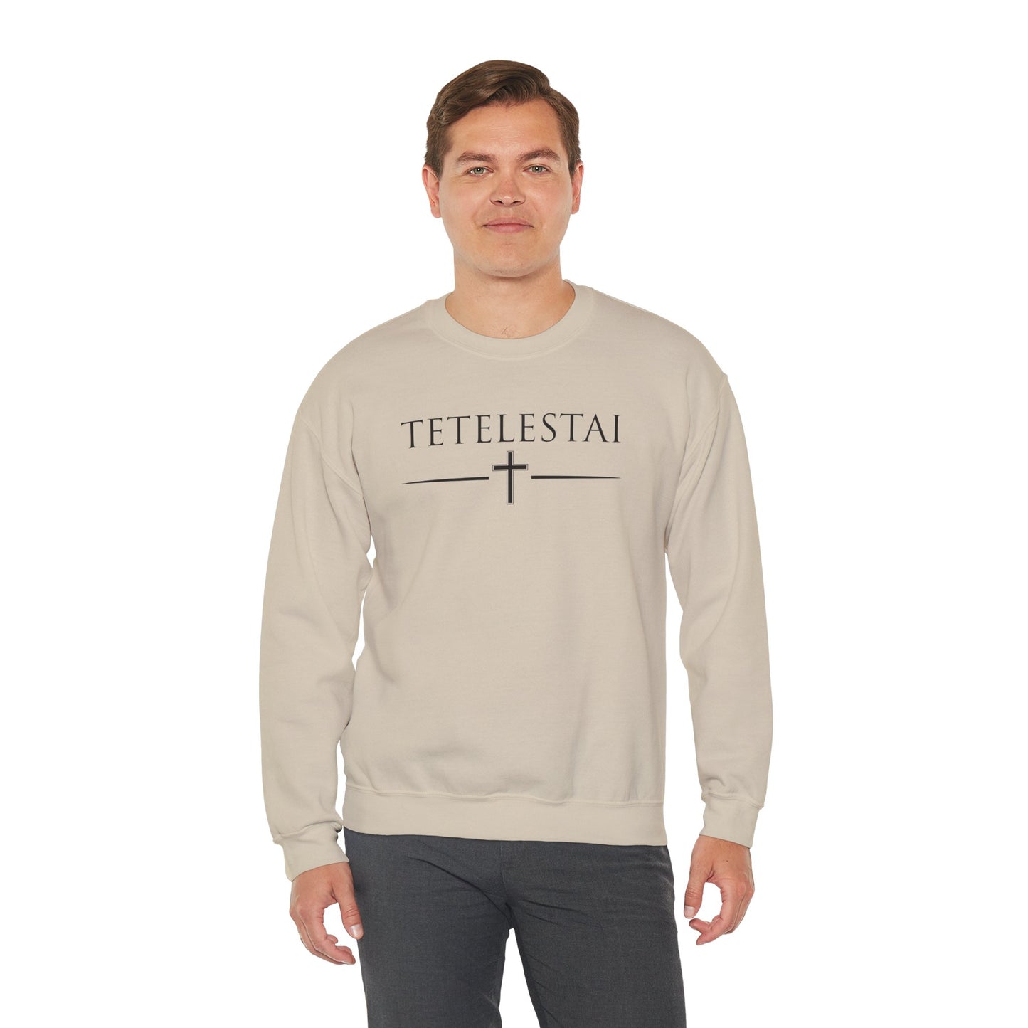 TETELESTAI - "It Is Finished" - Cross Crewneck Sweatshirt