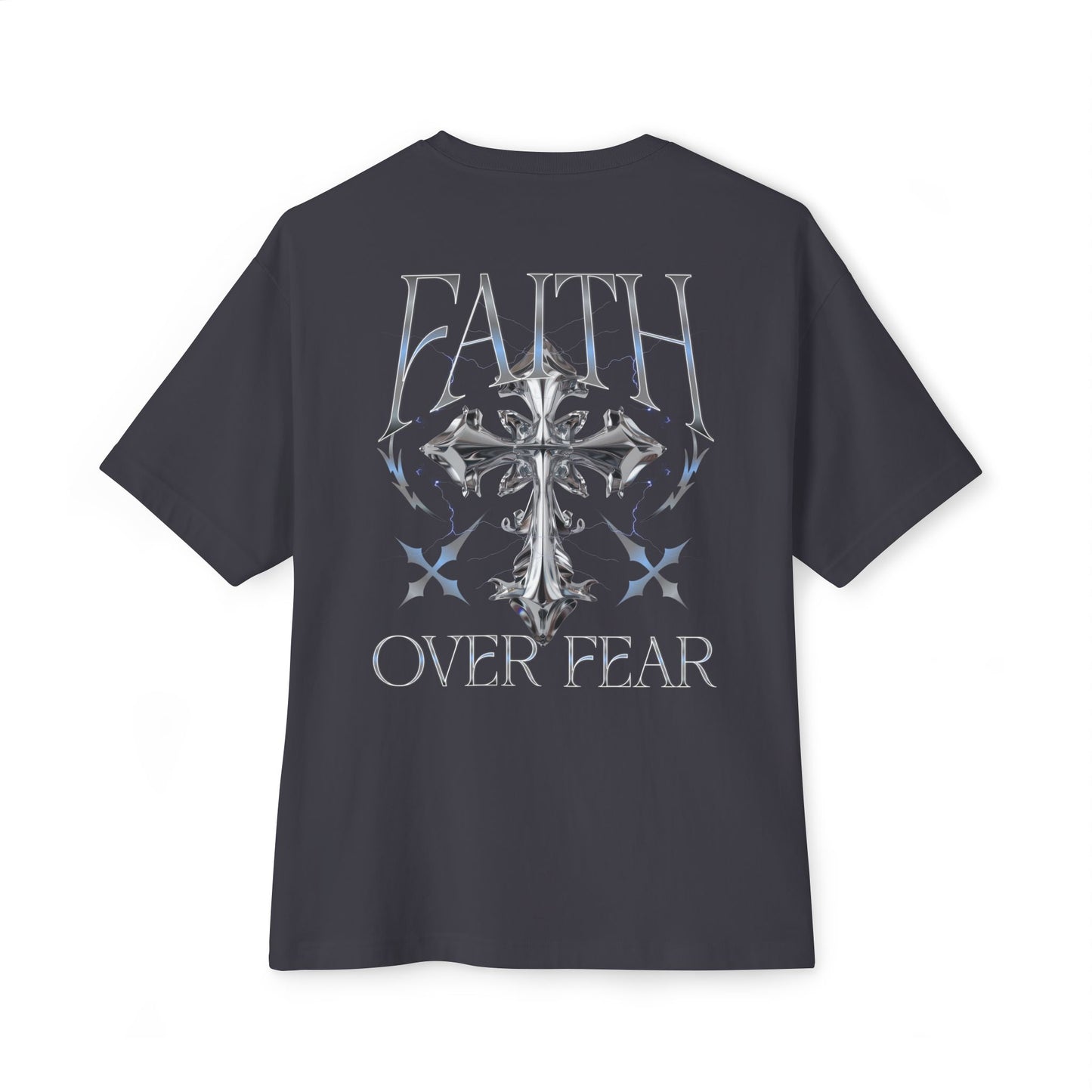 Faith Over Fear Tee — Christian Cross Graphic Shirt