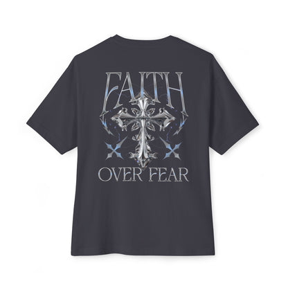 Faith Over Fear Tee — Christian Cross Graphic Shirt