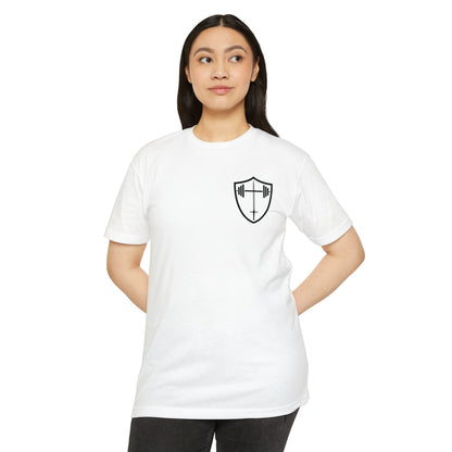 Christian Gym T-Shirt — "Lift Hard Pray Harder" Athletic Faith Tee