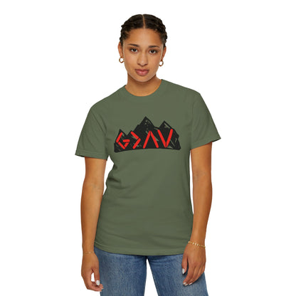 God Is Greater Than The Highs and Lows Mountain Graphic Unisex T-Shirt