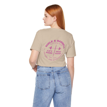Women's Pink Circle Logo T-Shirt