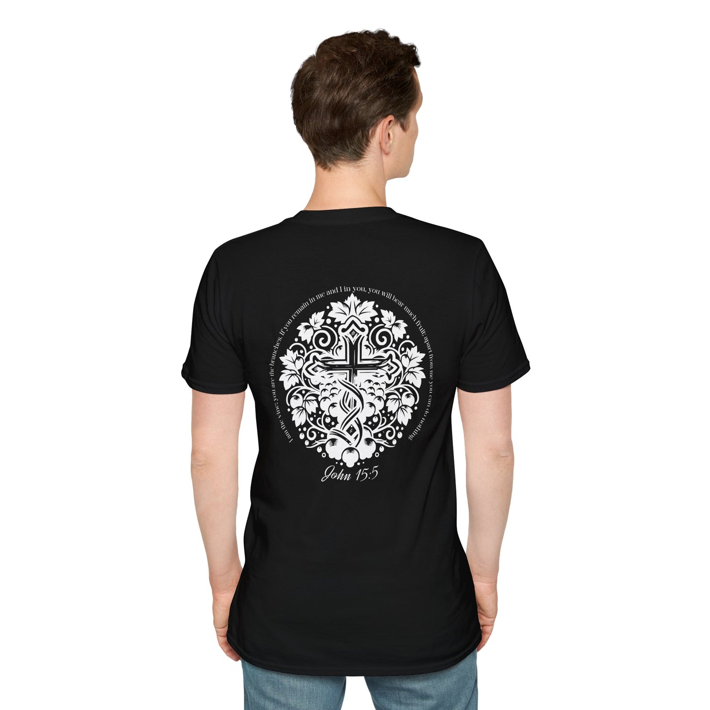 Bible & Barbell - John 15:5 T-Shirt